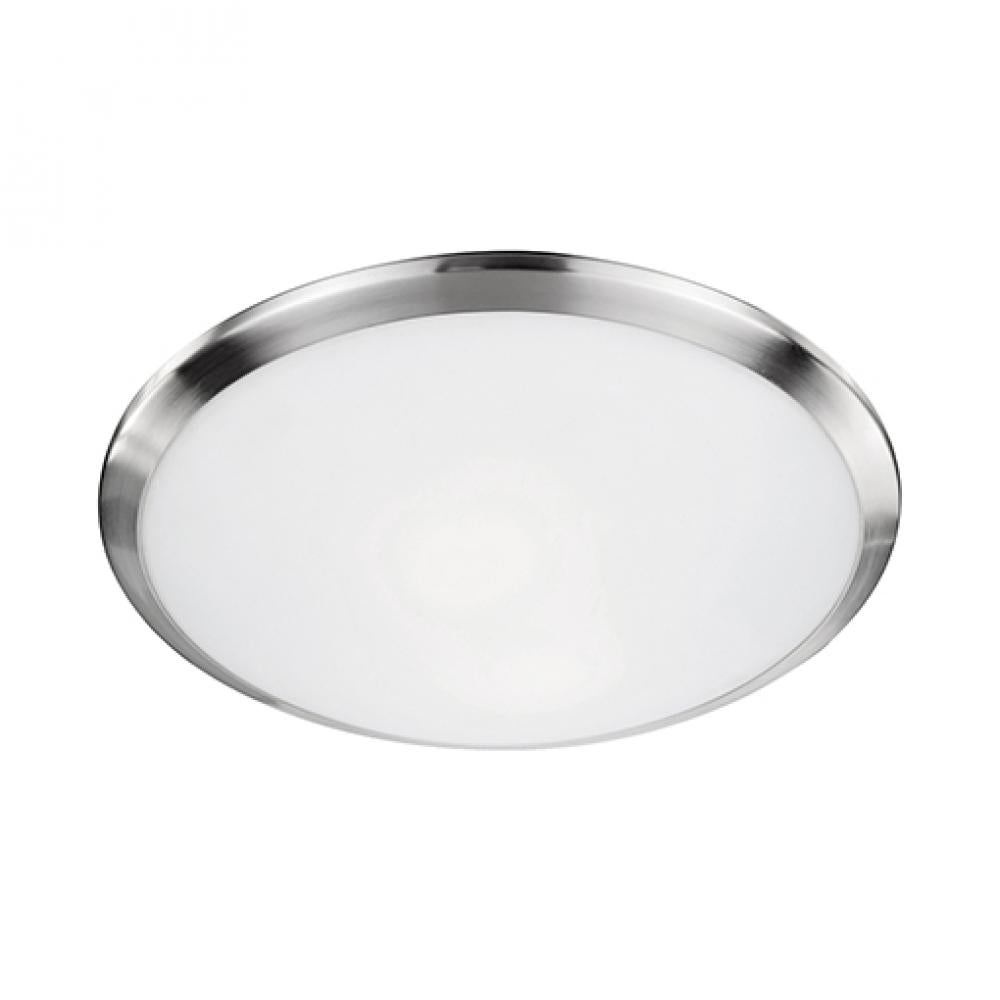 Kuzco Lighting 51562BN Flush Mount, 2 Lights, Brushed Nickel