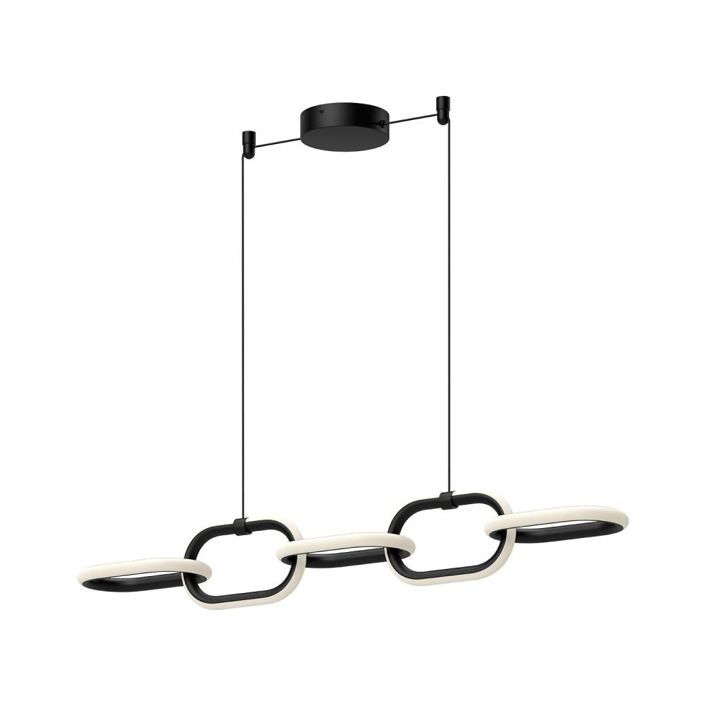 Kuzco Lighting LP92636-BK Airen 36-in Linear Pendant, UL Damp Rated, Black