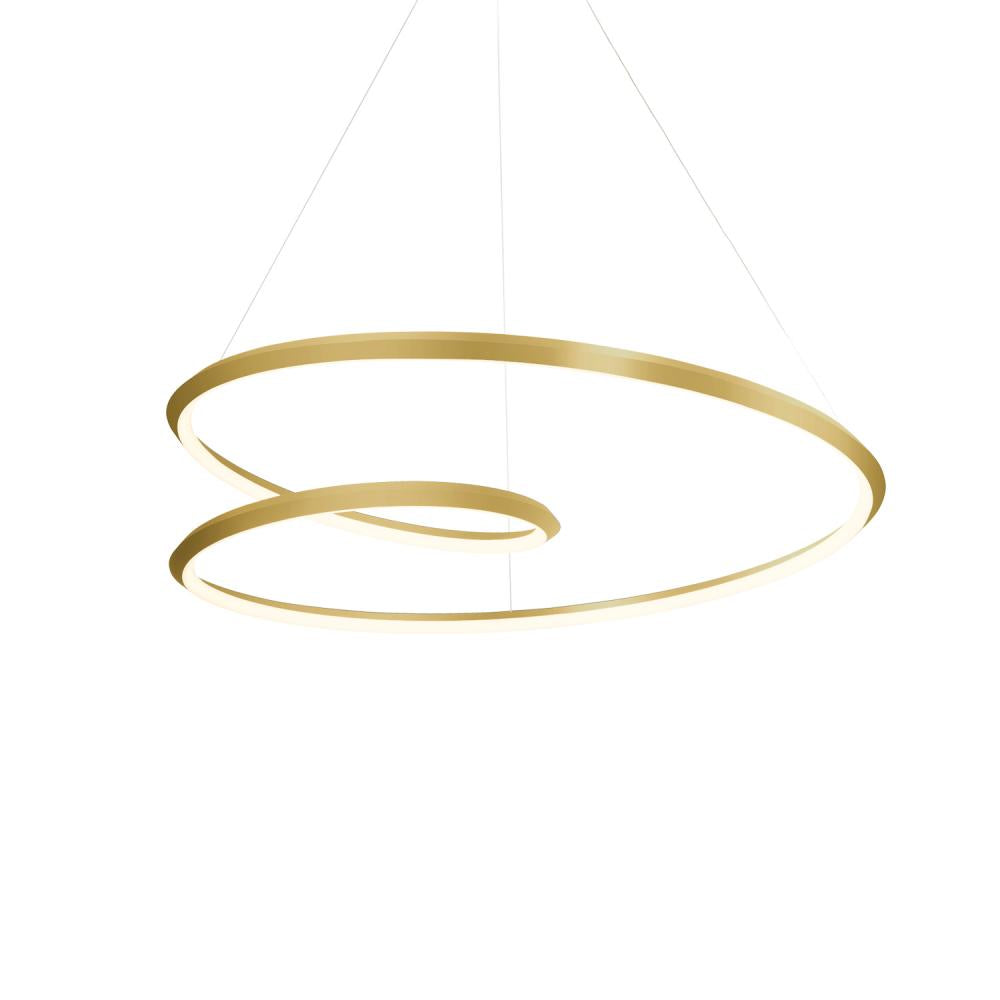 Kuzco Ampersand PD22332-BG Pendant, 32-in, Brushed Gold