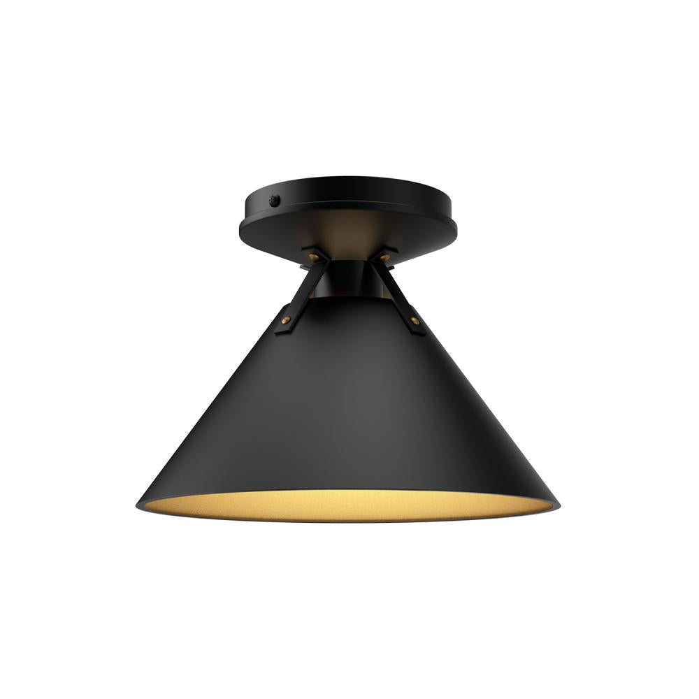 ALORA MOOD Lighting Archer FM584507MB Flush Mount Fixture, UL Listed, Matte Black