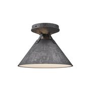 ALORA MOOD Lighting FM584507SL Archer 7-in Flush Mount Fixture, Steel Shade