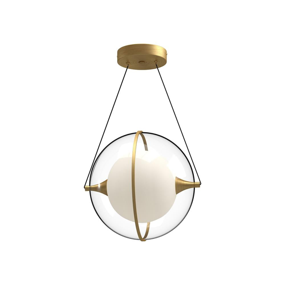 Kuzco Aries PD76712-BG Pendant Light Fixture, Adjustable Lengths, Brushed Gold