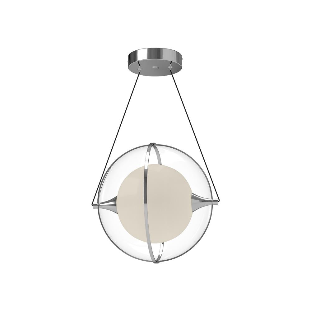 Kuzco Aries PD76712-CH Pendant Light Fixture, UL Damp Rated, Chrome