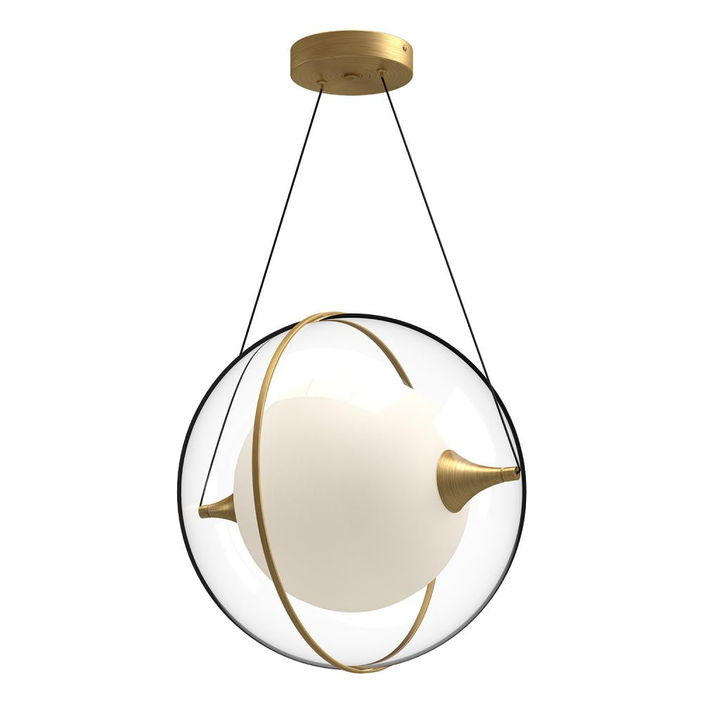 Kuzco Aries PD76716-BG Pendant Light Fixture, LED, Brushed Gold