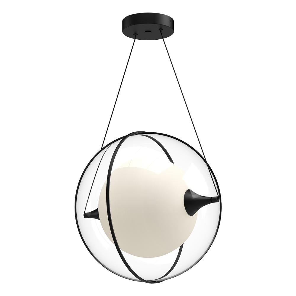 Kuzco Lighting PD76716-BK Pendant, 21W Watt, Adjustable Lengths, Black