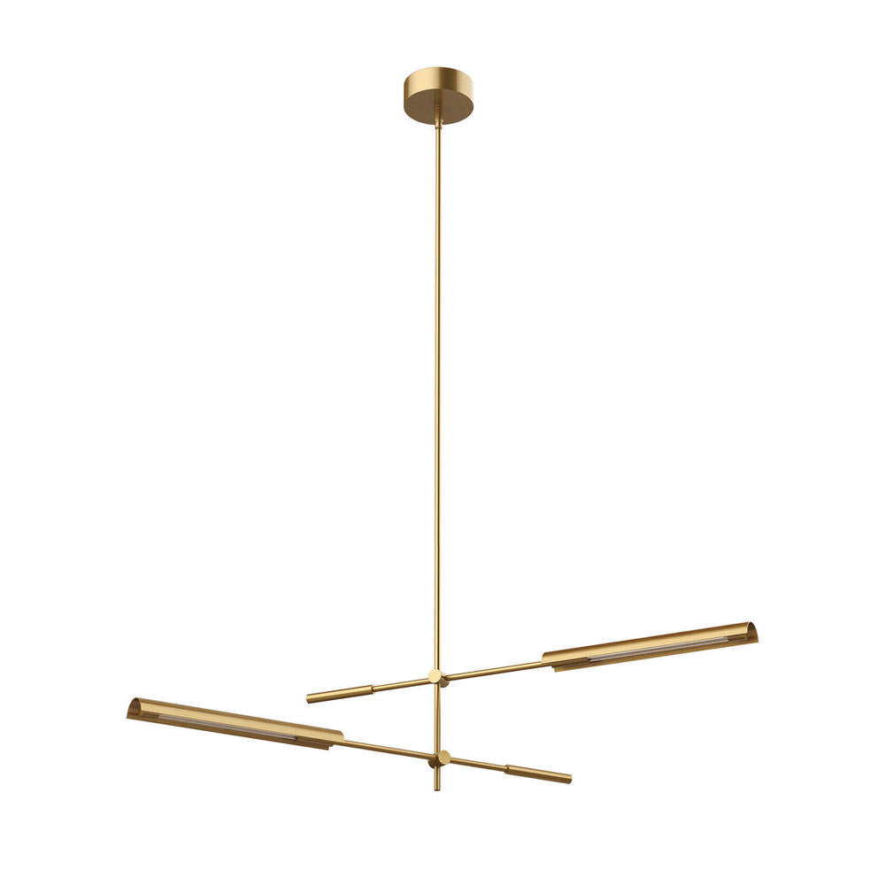 ALORA Lighting Astrid MP316402VBMS Multi Pendant, UL Damp Rated, Vintage Brass
