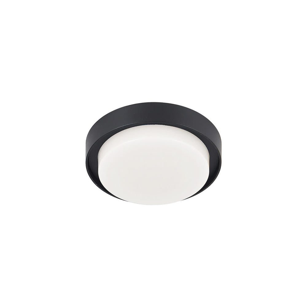 Kuzco Lighting EC44505-BK Bailey 5-in Exterior Ceiling Light Fixture, UL Damp Rated, Black