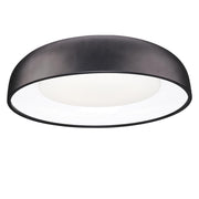 Kuzco FM13124-BK Flush Mount Beacon 24-in LED Fixture, UL Damp Rated, Black