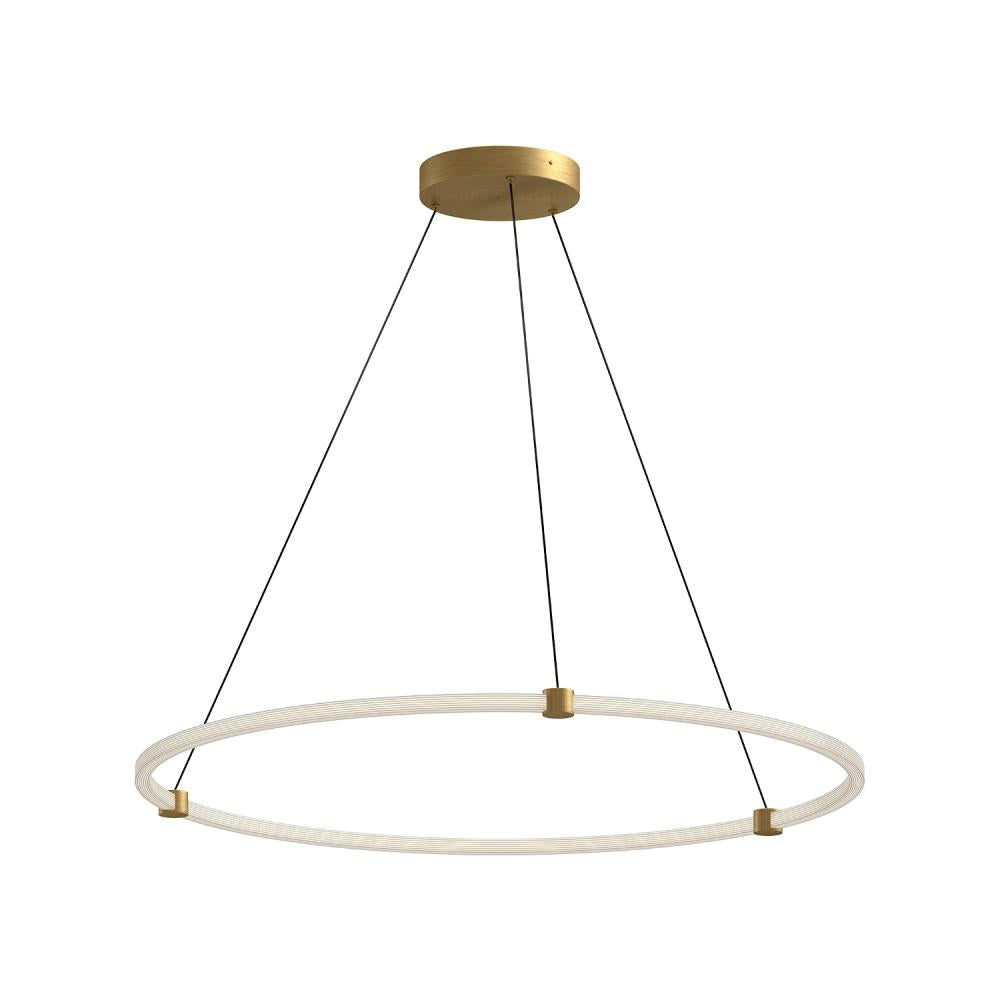 Kuzco PD24748-BG Bruni 40-in Pendant Light Fixture, UL Damp Rated, Brushed Gold