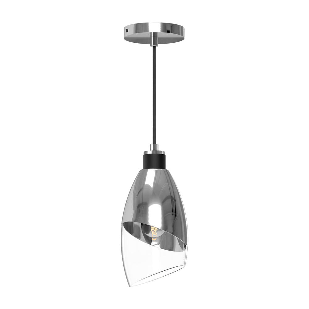 ALORA MOOD Lighting Capri PD587105CHCL Pendant, Modern Design, Chrome/Clear Glass
