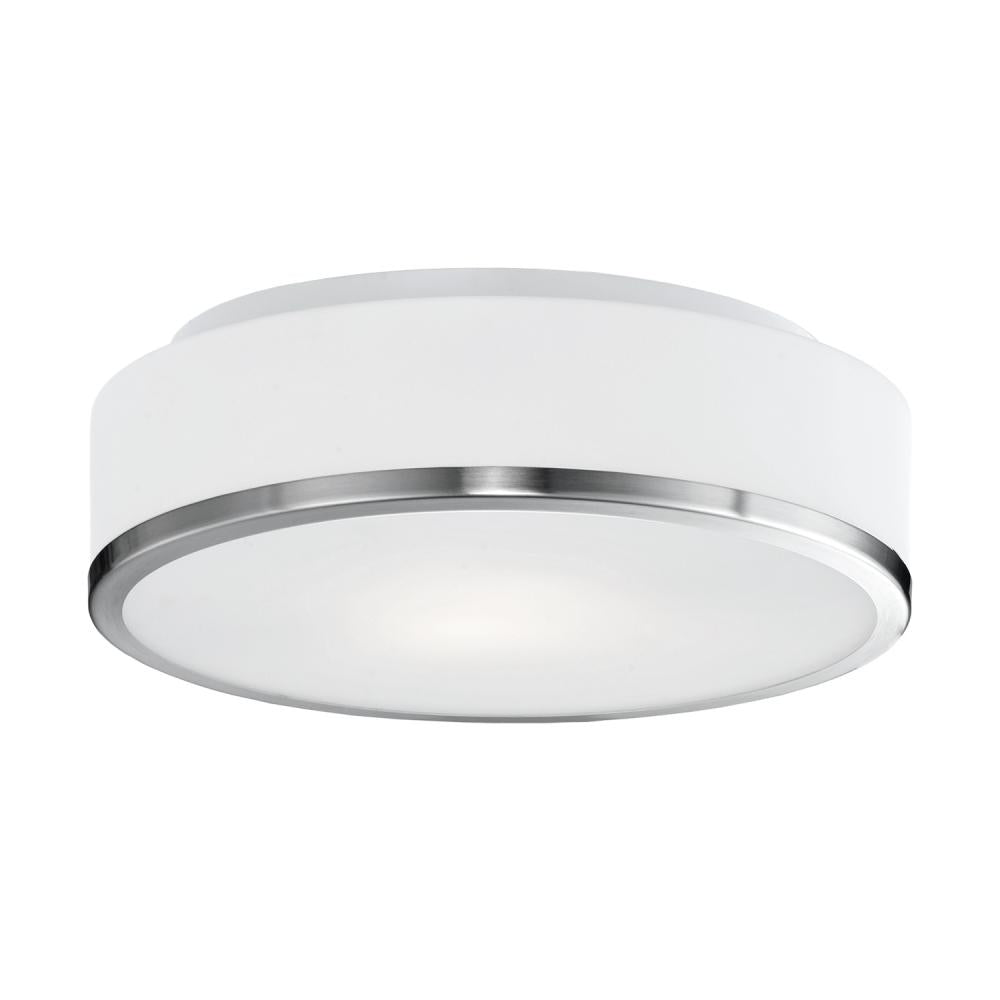Kuzco Lighting 599002BN Flush Mount Fixture, UL Damp Rated, Brushed Nickel