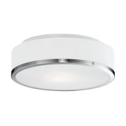 Kuzco Lighting 599002BN Flush Mount Fixture, UL Damp Rated, Brushed Nickel
