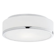 Kuzco Lighting FM6012-CH-5CCT Flush Mount Fixture, UL Damp Rated, Chrome