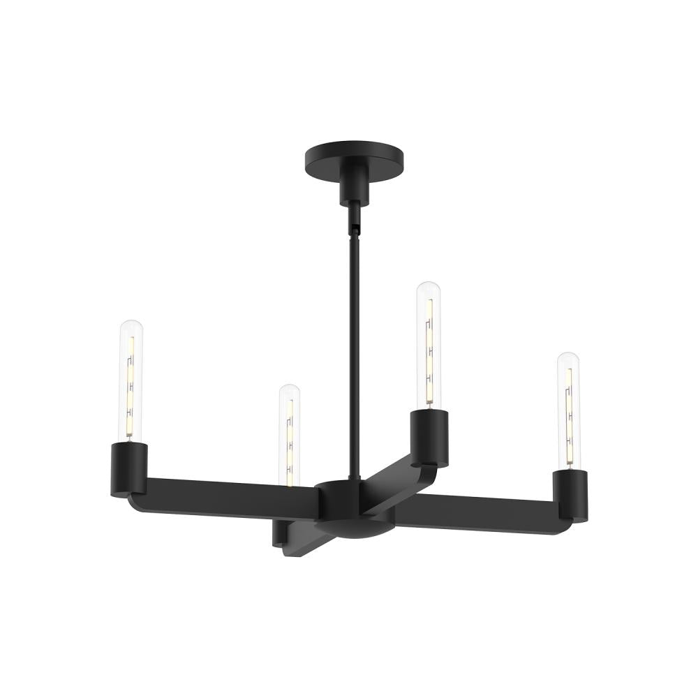 ALORA MOOD Lighting CH607225MB Chandelier, 25-in, Matte Black