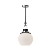 ALORA MOOD Lighting Copperfield PD520512CHOP Pendant, 1 Light, Chrome/Opal Matte Glass
