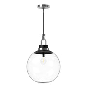ALORA MOOD Lighting Copperfield PD520516CHCL Pendant, 1 Light, Chrome/Clear Glass