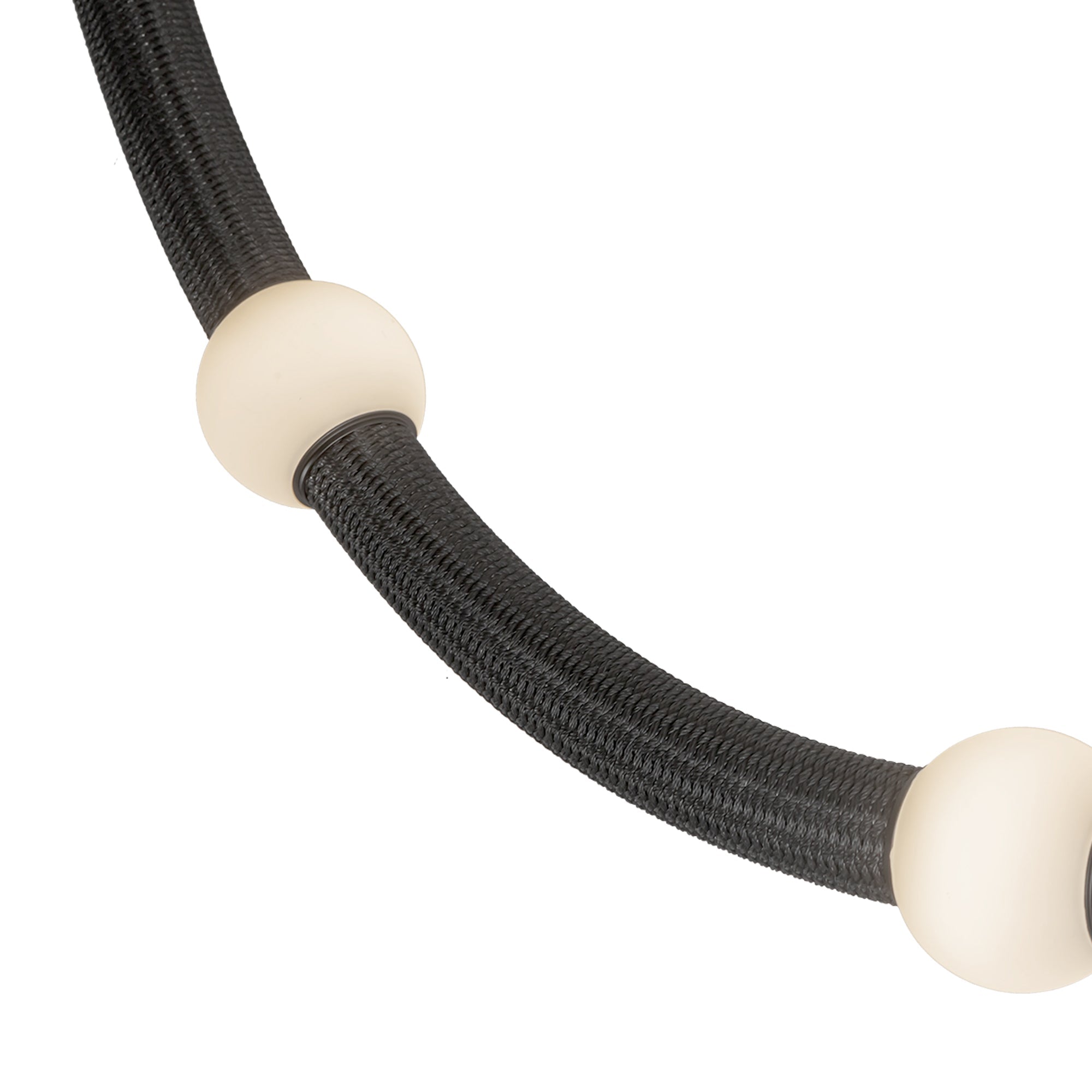 Kuzco Corda PD39307-BK/OP-UNV-RT Pendant, LED, Black/Opal Glass