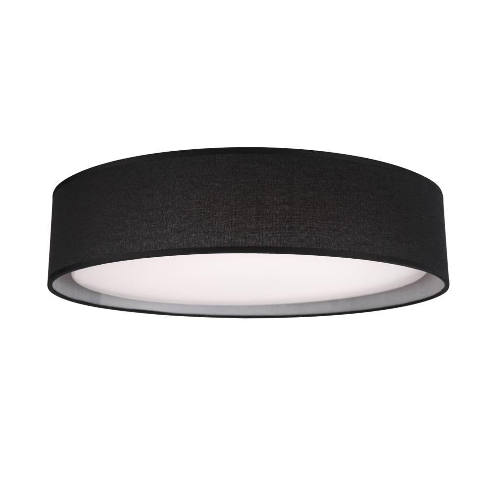 Kuzco Dalton FM7916-BK-5CCT Flush Mount, UL Damp Rated, Black