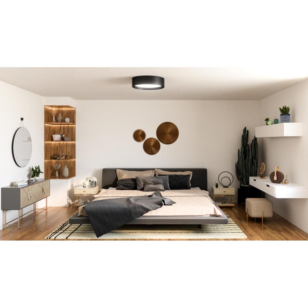 Kuzco Dalton FM7920-BK-5CCT Flush Mount, 30W, Black