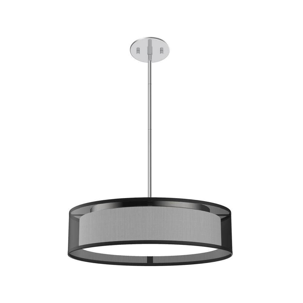 Kuzco Dalton PD7916-BOR-5CCT Pendant, UL Damp Rated, Black Organza
