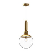 ALORA MOOD Lighting PD560510BGCL Pendant, 1 Light, Brushed Gold/Clear Glass