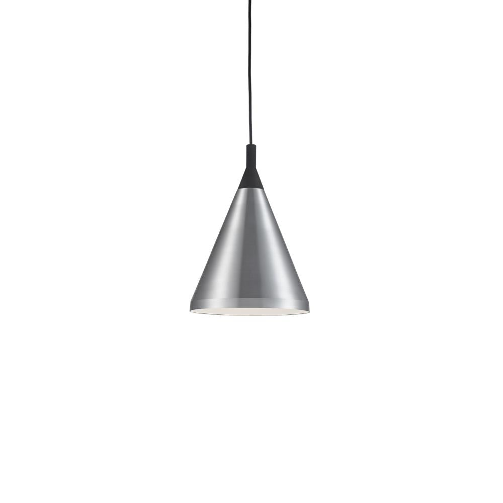 Kuzco Lighting 492710-BN/BK Pendant, 1 Light, Brushed Nickel With Black Detail