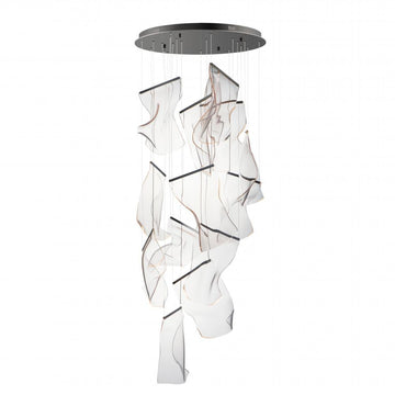 ET2 Lighting E24877-133BGM Rinkle 28" 14-Light LED Pendant