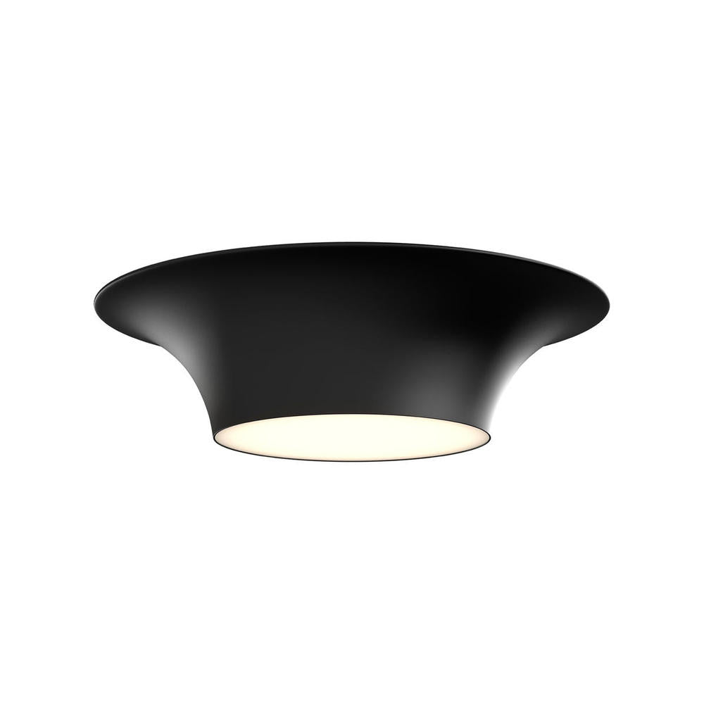 ALORA MOOD Lighting FM523016MB Flush Mount, UL Damp Rated, Matte Black