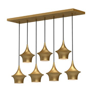 ALORA MOOD Lighting LP523036BG Linear Pendant, UL Damp Rated, Brushed Gold