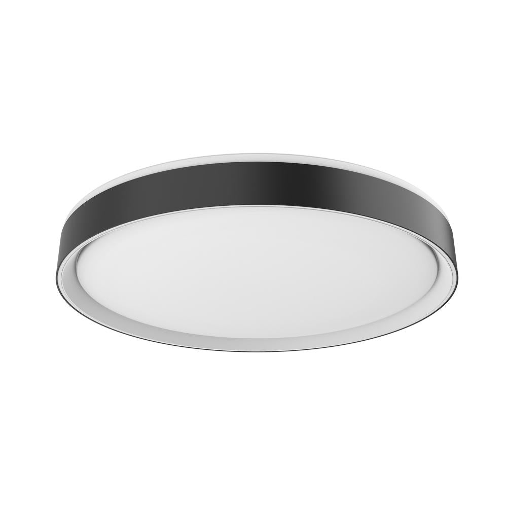 Kuzco Essex FM43920-BK/WH-5CCT LED Flush Mount, UL Damp Rated, Black/White
