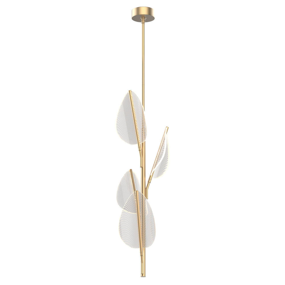 ALORA Lighting PD321104NB Pendant, 4 Head, Natural Brass