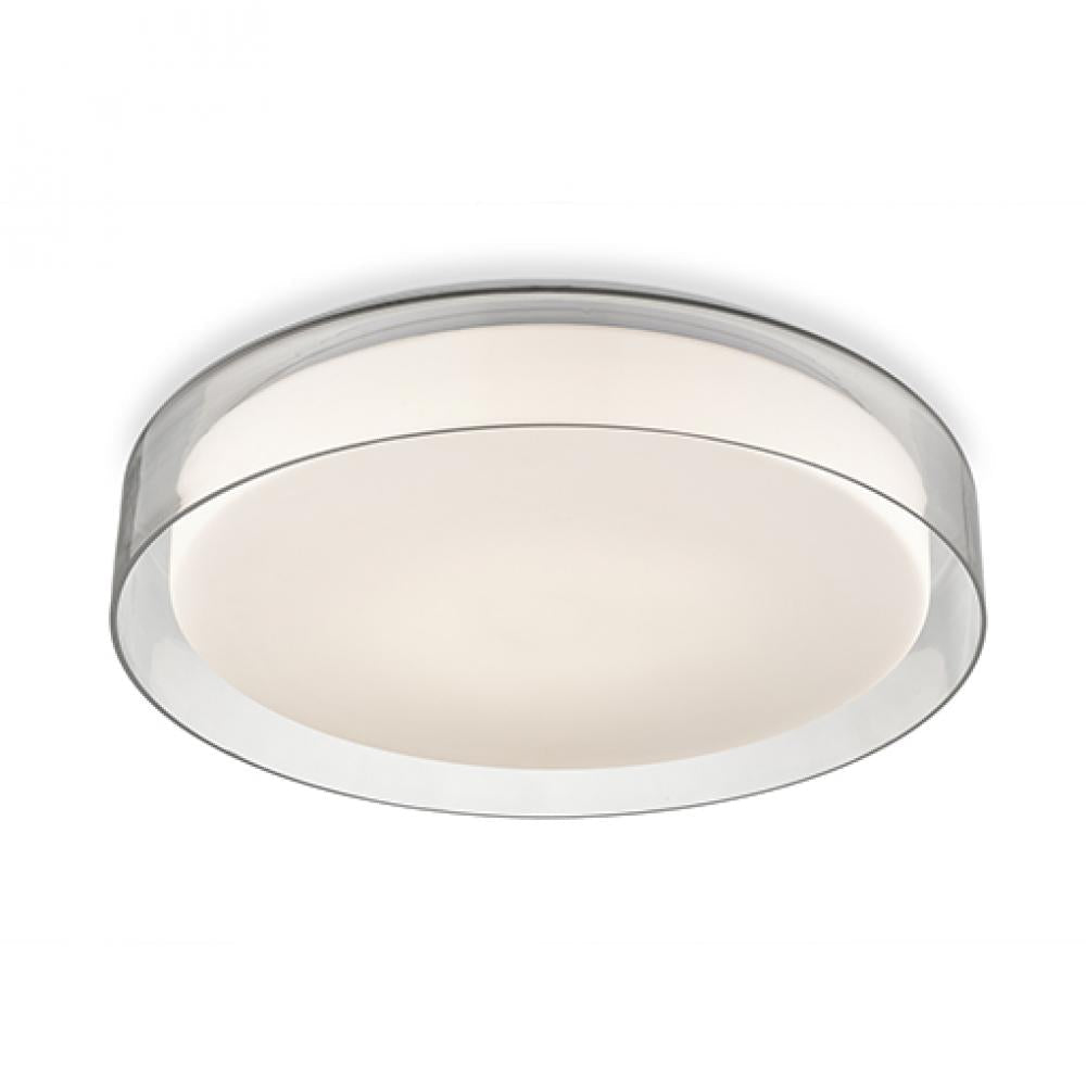 Kuzco Aston FM48618-5CCT Flush Mount, 30W Watt, Clear