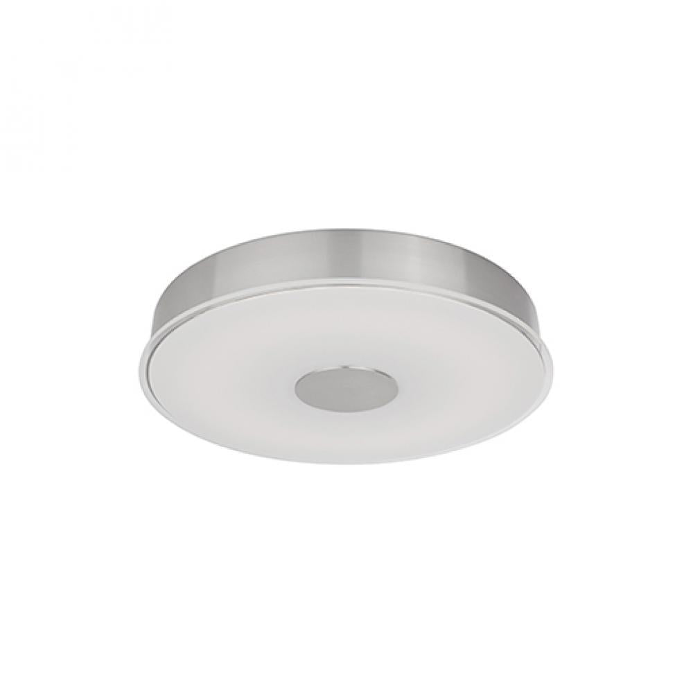 Kuzco Parker FM7616-BN-5CCT Flush Mount, UL Damp Rated, Brushed Nickel