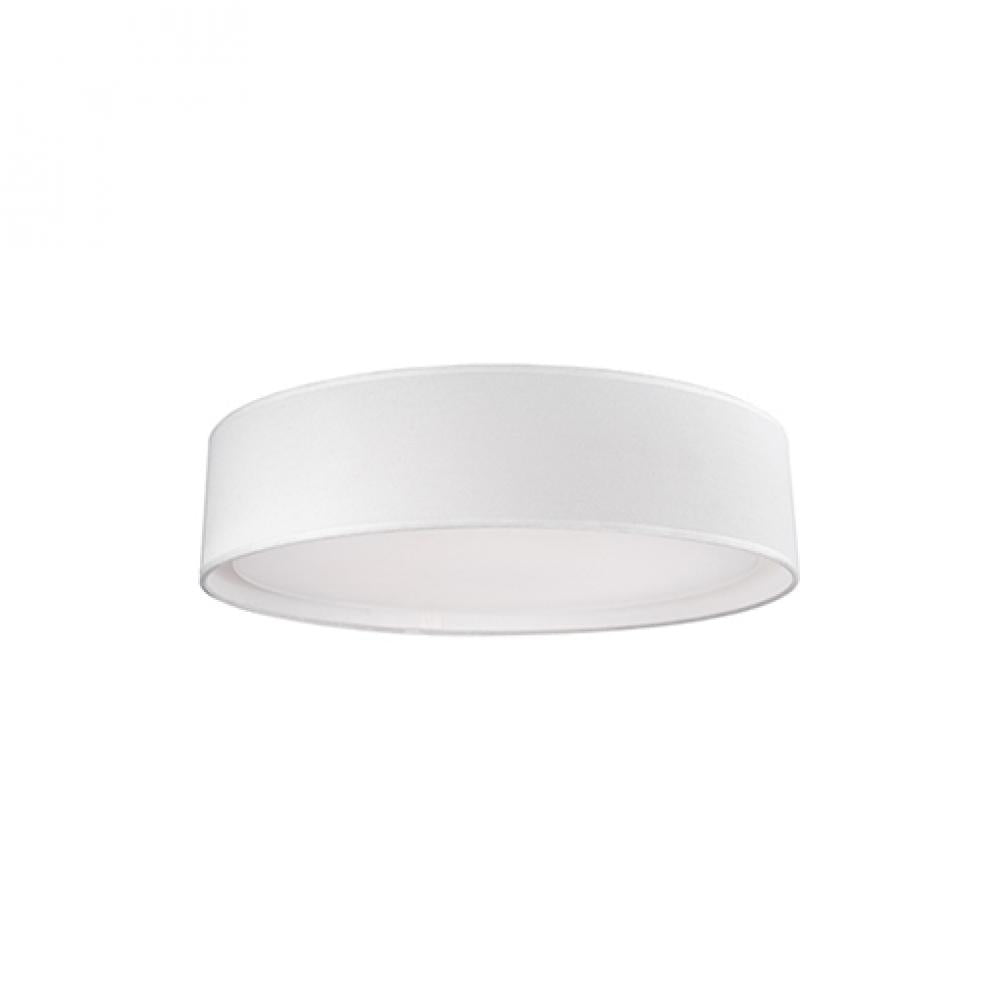 Kuzco Dalton FM7916-WH-5CCT Flush Mount Light Fixture, UL Damp Rated, White