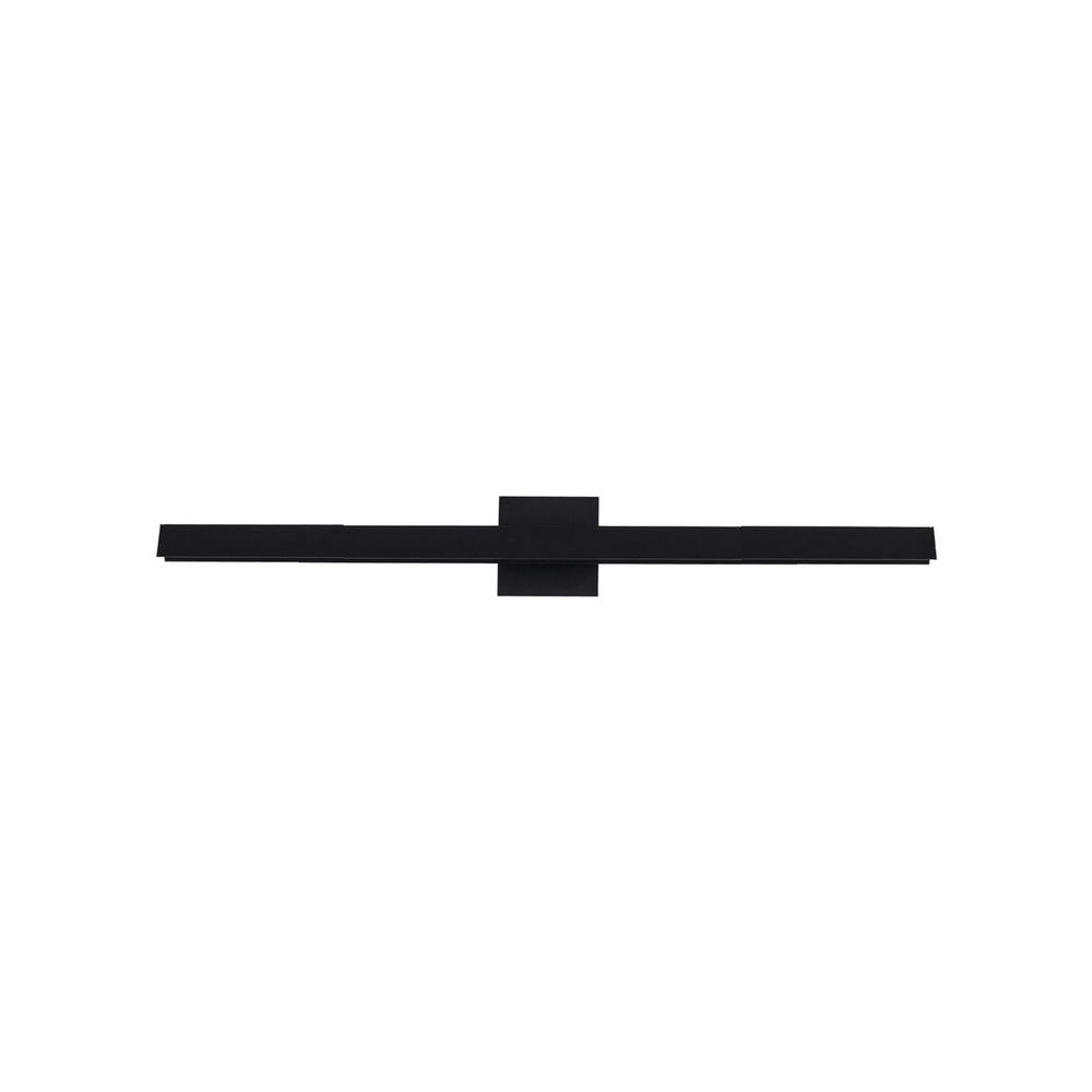 Kuzco WS10423-BK Wall Sconce, 23-in Black LED, Aluminum Backplate