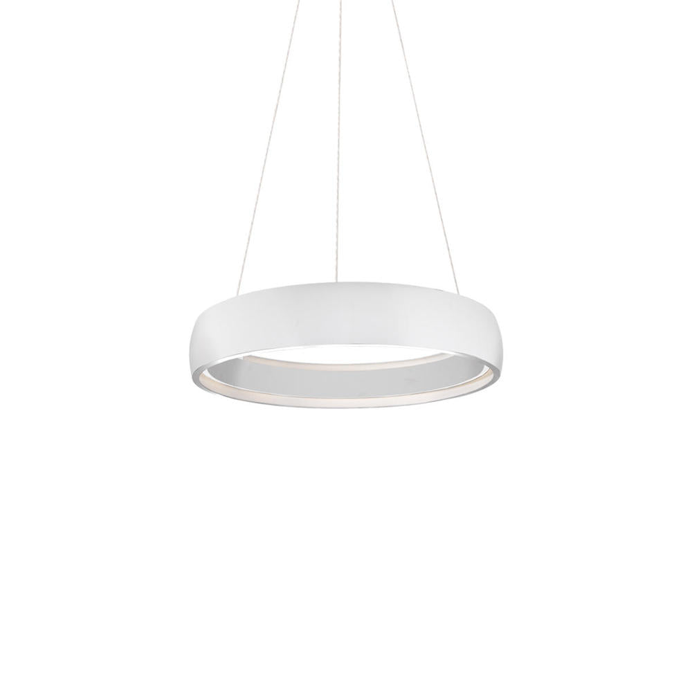 Kuzco Lighting PD22723-WH Halo 23-in Pendant, UL Listed, White