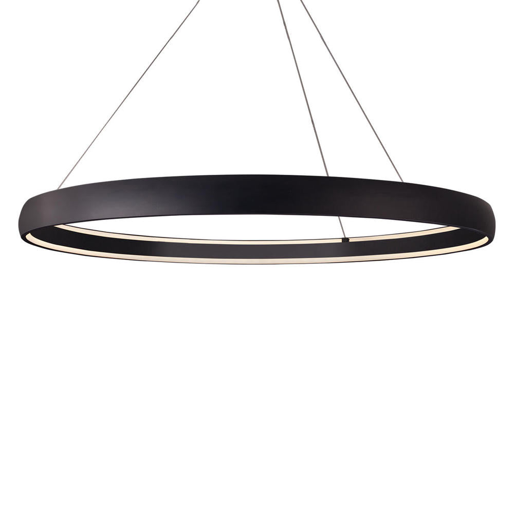 Kuzco Halo PD22772-BK LED Pendant Light Fixture, UL Damp Rated, Black