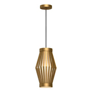 ALORA MOOD Lighting PD434509AGOP Pendant Light, UL Damp Rated, Aged Gold/Opal Matte Glass