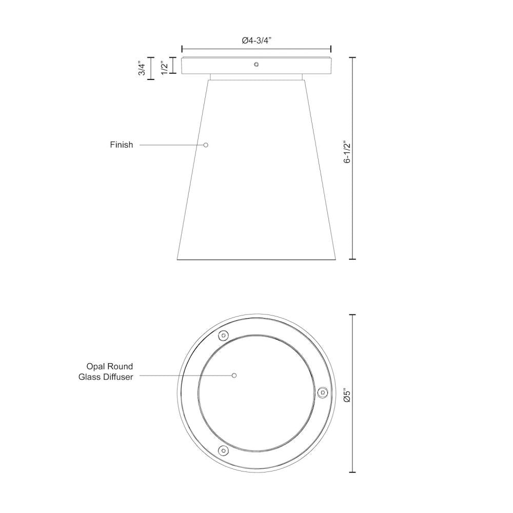 Kuzco Lighting Inc. HARTFORD EC16605-WH Exterior Traditional - White