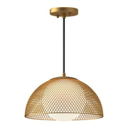 ALORA MOOD Haven PD402513GDOP Pendant Light, 1 Light, Gold/Opal Matte Glass