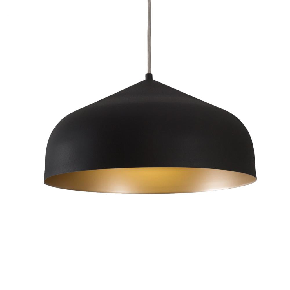 Kuzco 49117-BK/GD Pendant Light Fixture, UL Damp Rated, Black/Gold