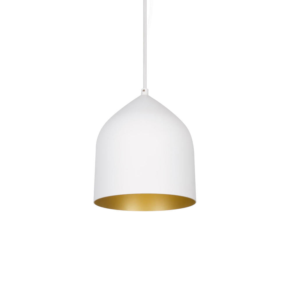 Kuzco PD9108-WH/GD Pendant Light Fixture, UL Listed, White/Gold