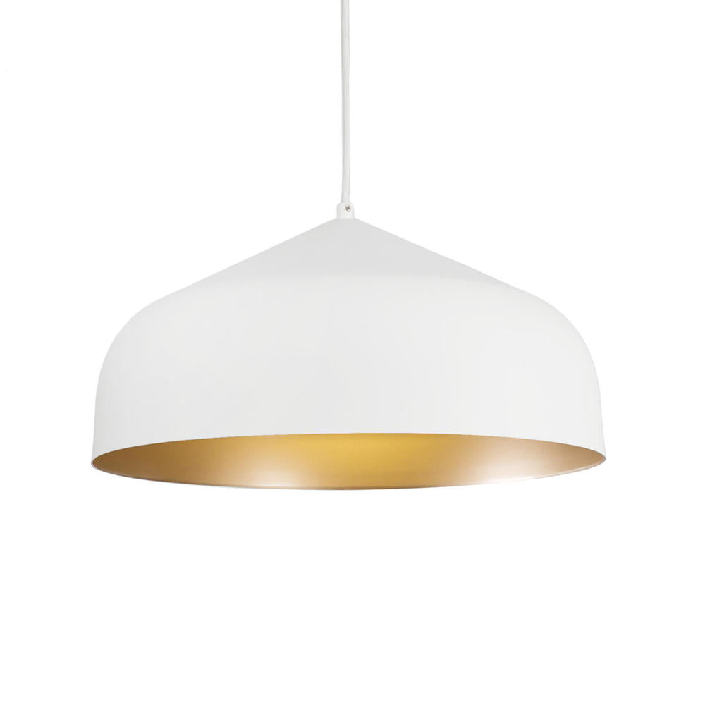 Kuzco PD9117-WH/GD Pendant Light Fixture, LED, White/Gold