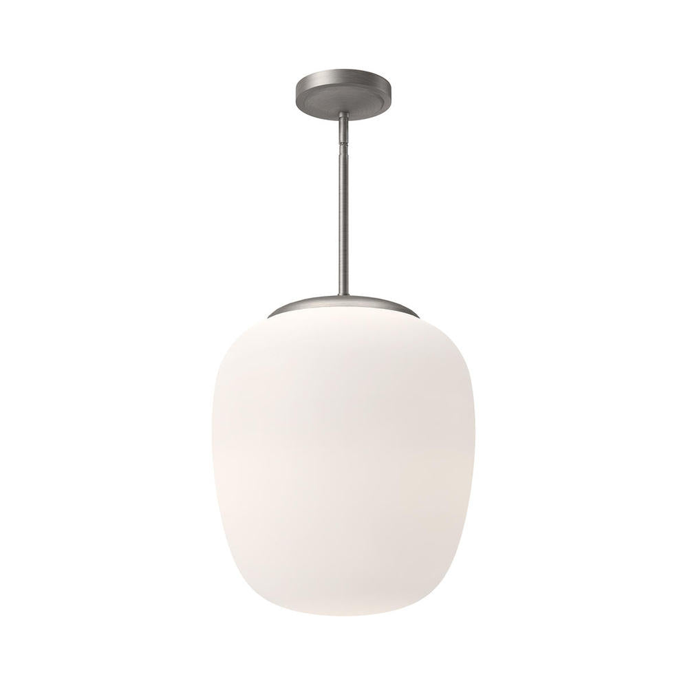 ALORA MOOD Lighting PD541014BNOP Pendant, 1 Light, Brushed Nickel/Opal Matte Glass