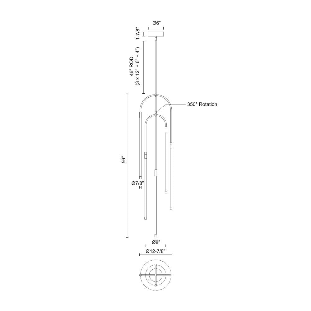 ALORA Lighting PD317005UB Pendant, LED, Urban Bronze