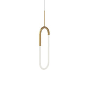 Kuzco Lighting PD95108-BG Huron 8-in Pendant Light Fixture, UL Damp Rated, Brushed Gold