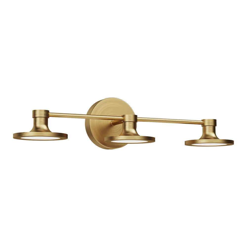 ALORA MOOD Issa 21-in Brushed Gold LED Vanity Light Fixture, UL Damp Rated, Brushed Gold