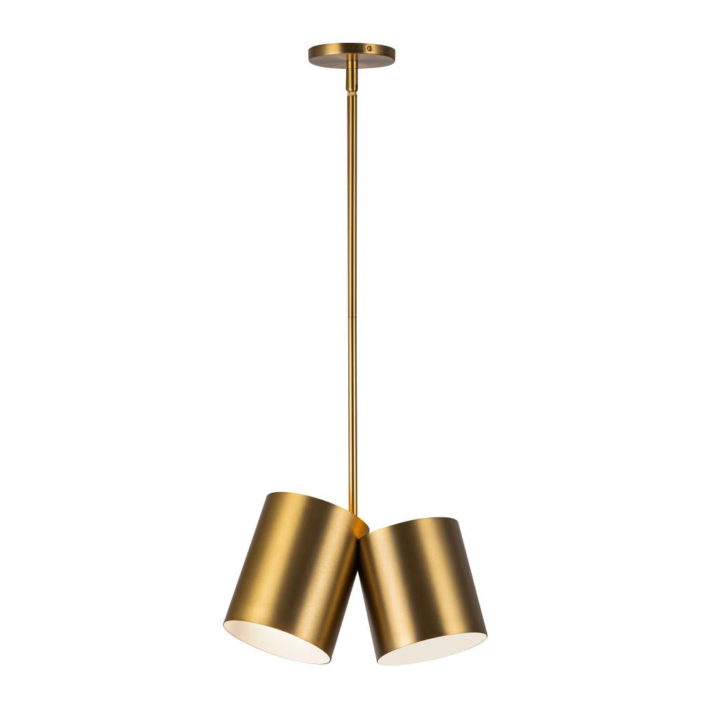 Kuzco PD58814-BG Pendant Light Fixture, UL Damp Rated, Brushed Gold