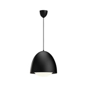 ALORA MOOD Kenji 16-in Pendant Light, UL Listed, Matte Black/Opal Matte Glass