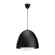 ALORA MOOD Lighting Kenji PD529220MBOP Pendant, 1 Light, Matte Black/Opal Matte Glass